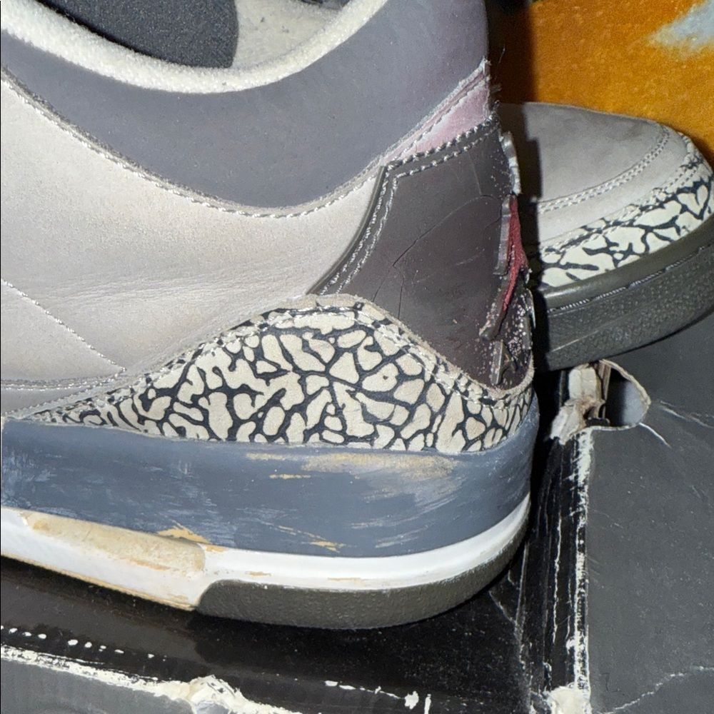 Air Jordan 3 Cool Gray Sneakers White - Picture 12 of 16